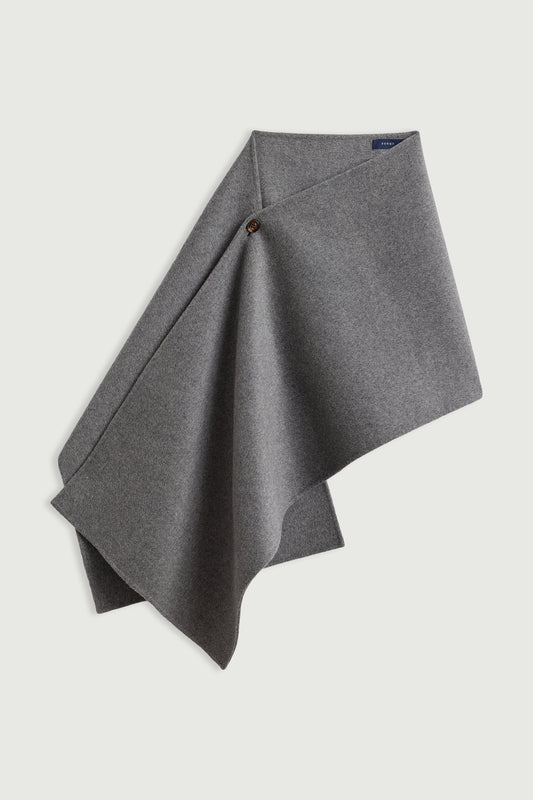 Cape Lisette - Gris Clair - Laine - Femme