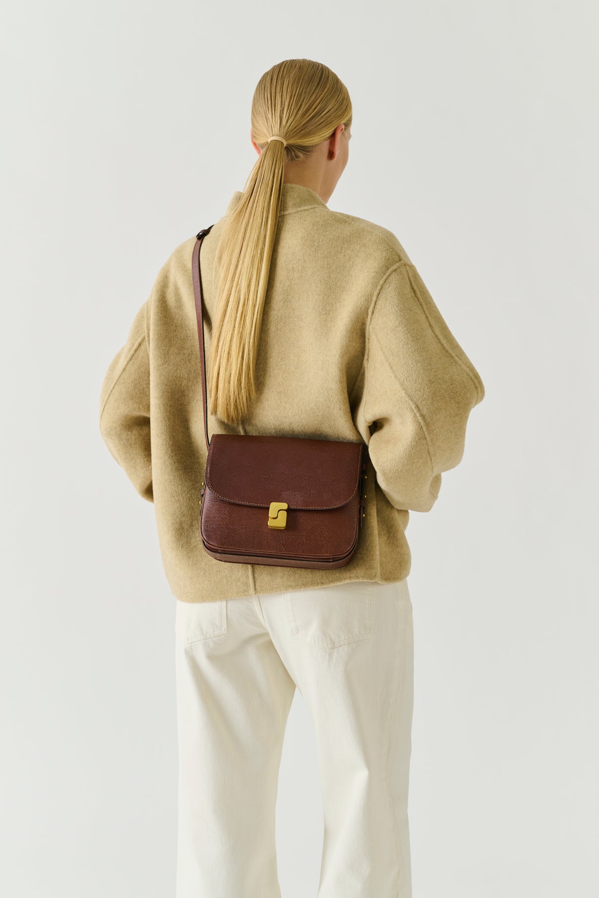 Sac Bellissima Maxi - Cognac Cuir - Soeur vue 2