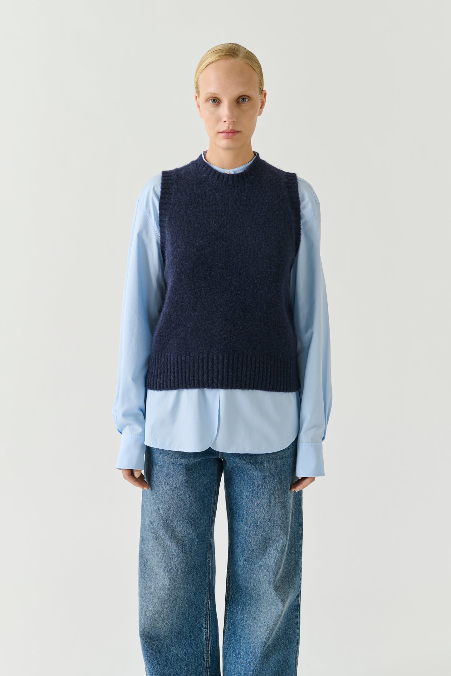 Pull Namaste - Navy - Laine - Femme
