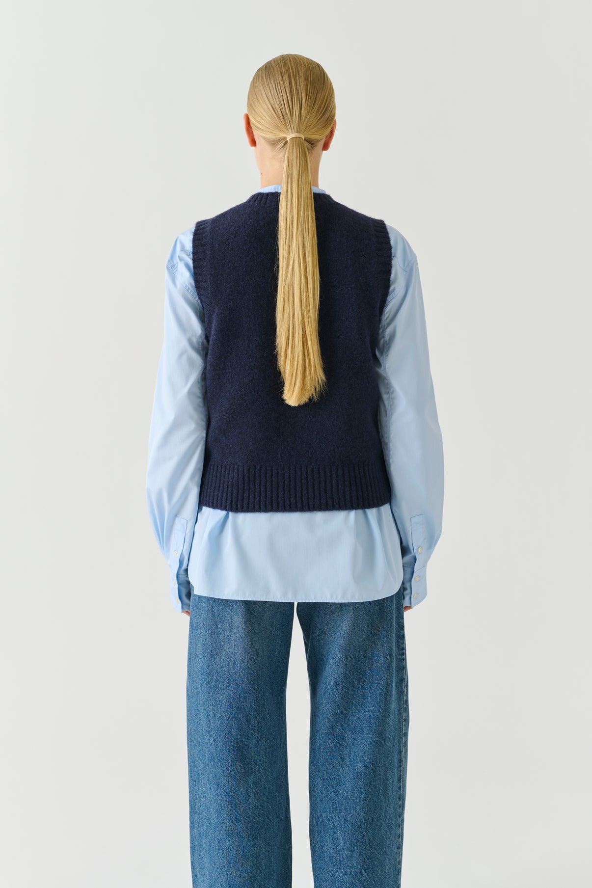Pull Namaste - Navy - Laine - Femme vue 3