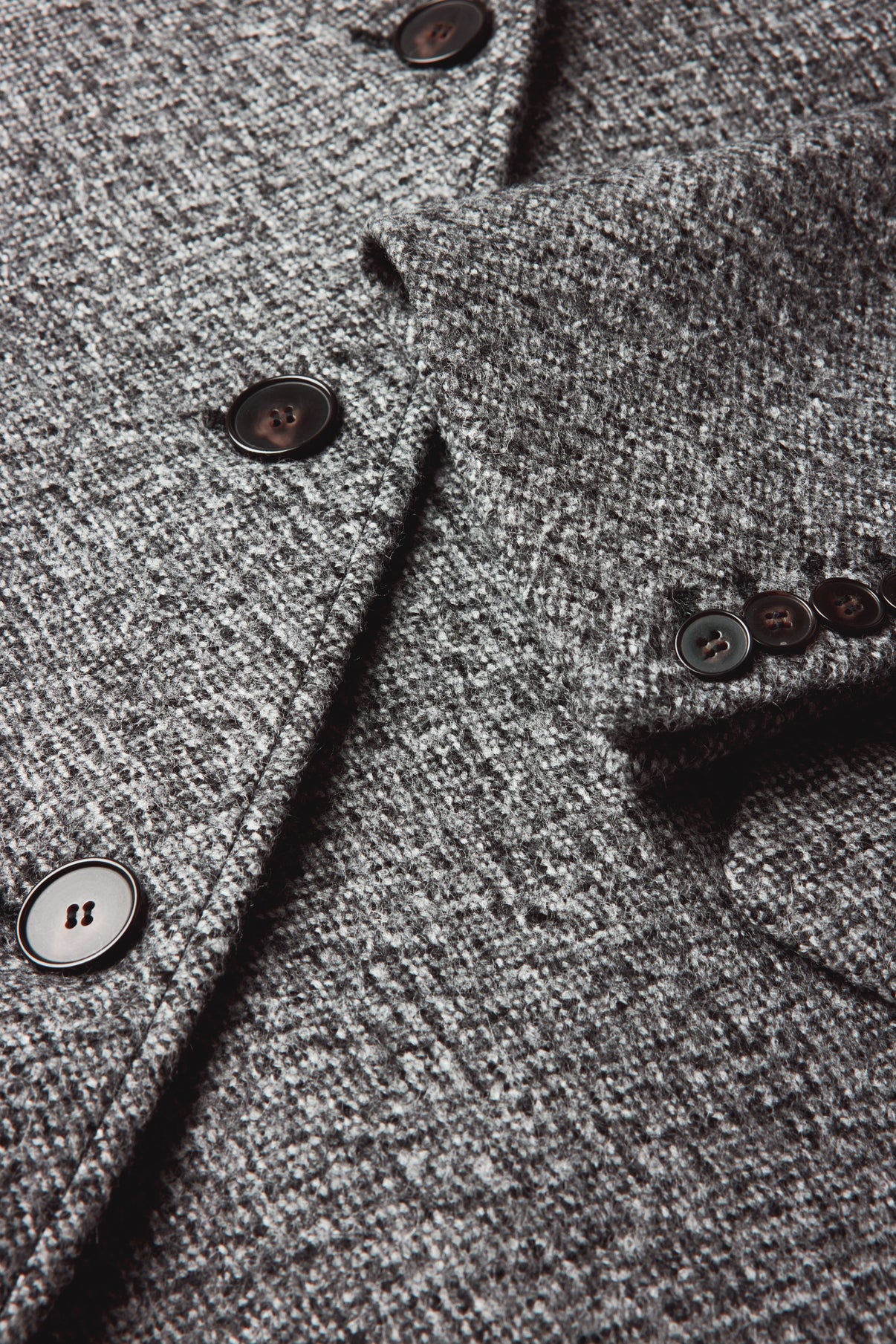 Leon Coat - Grey/Black - Wool - Women vue 8