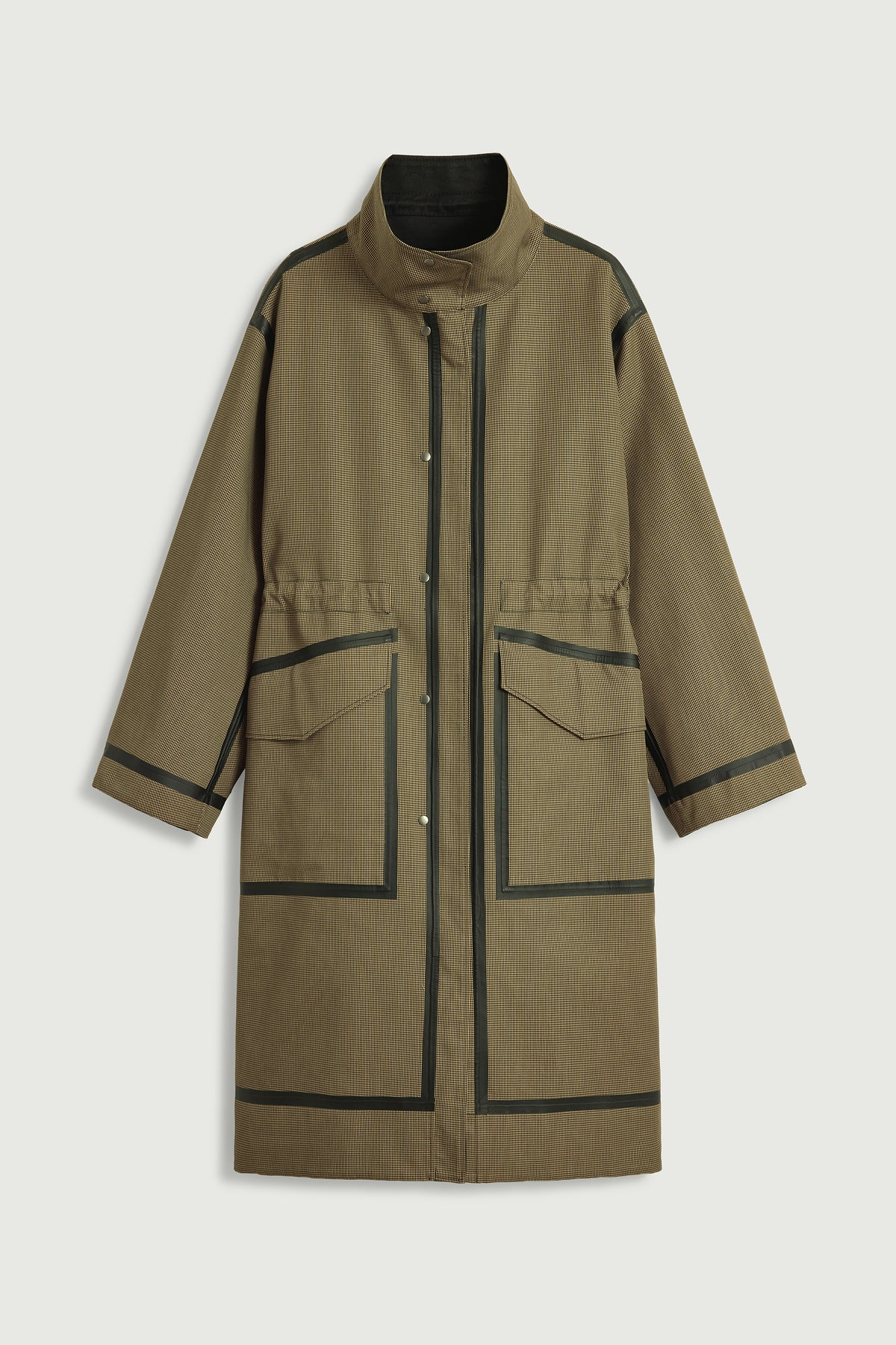 Luce coat - Reversible black beige parka for women - Soeur