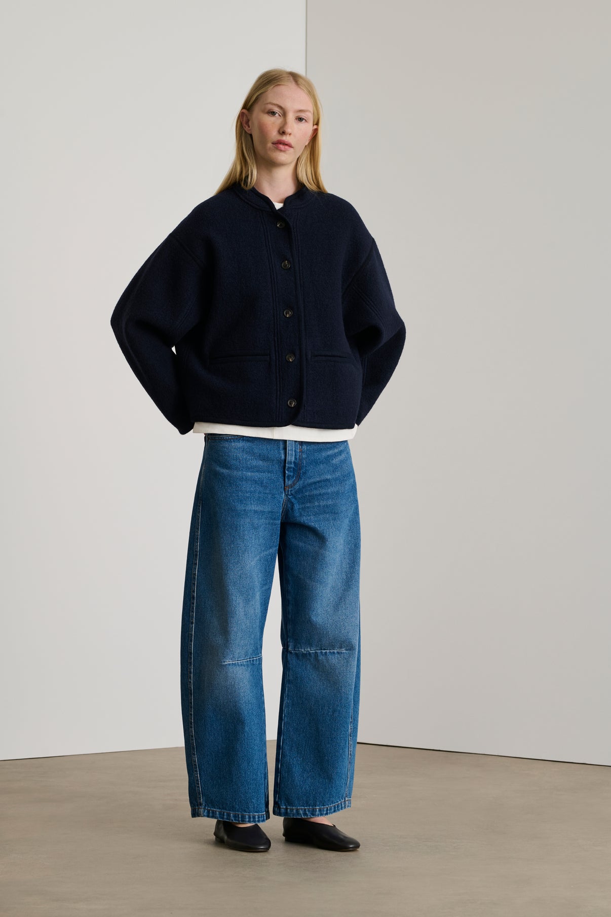 Veste Olympe - Navy - Laine - Femme vue 1