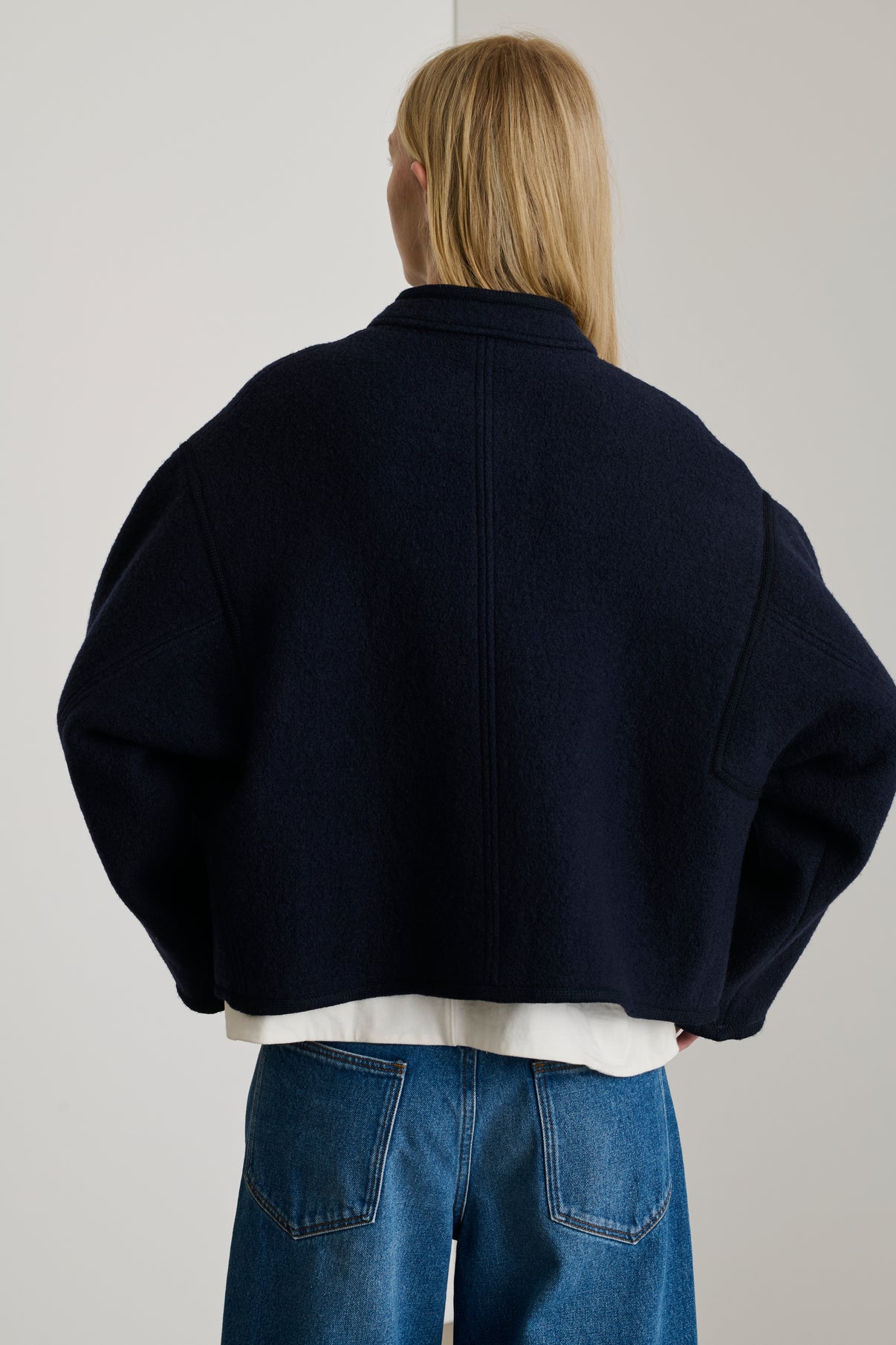 Veste Olympe - Navy - Laine - Femme vue 3