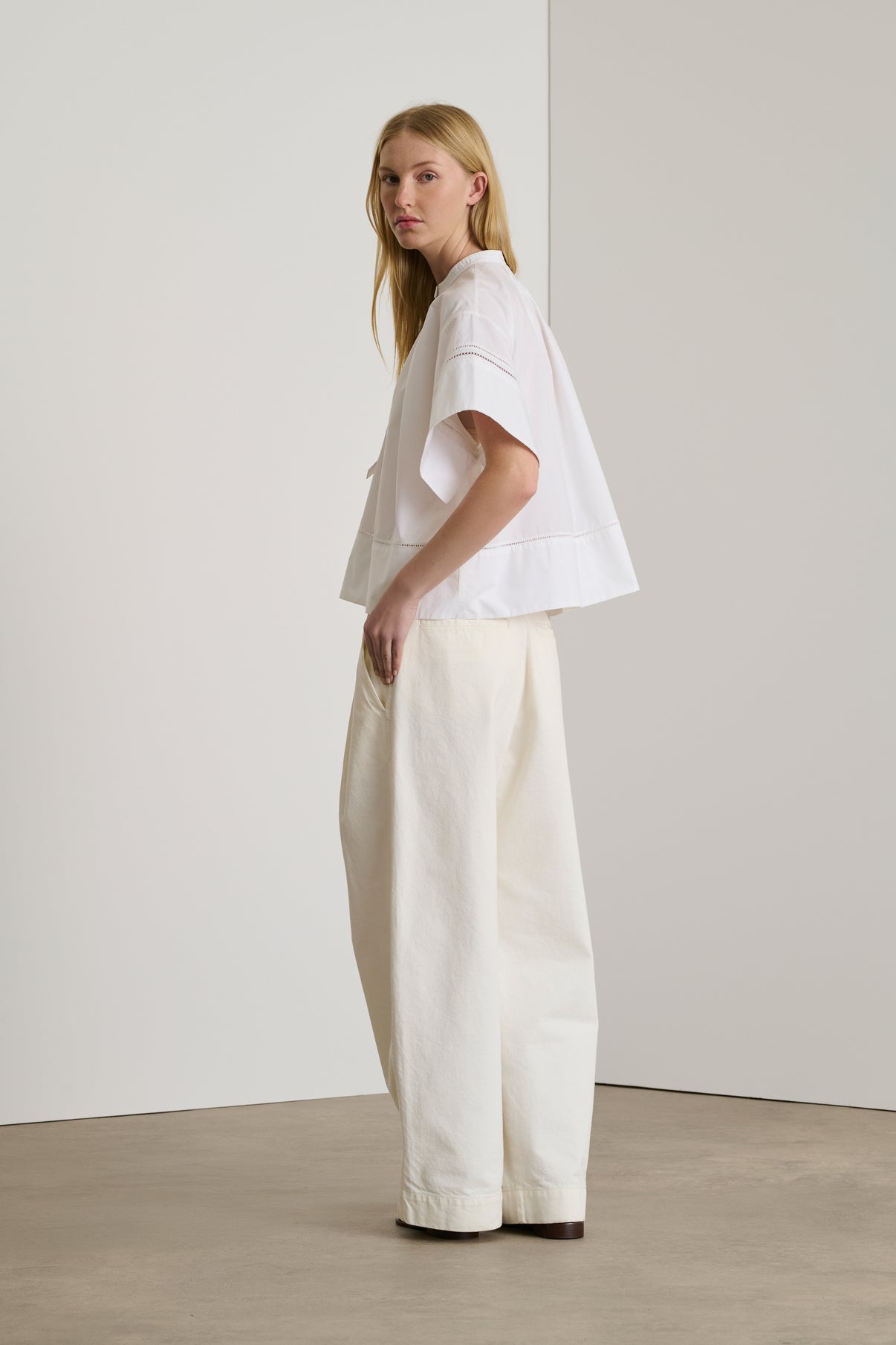 Blouse Dara - Blanc - Coton - Femme vue 3