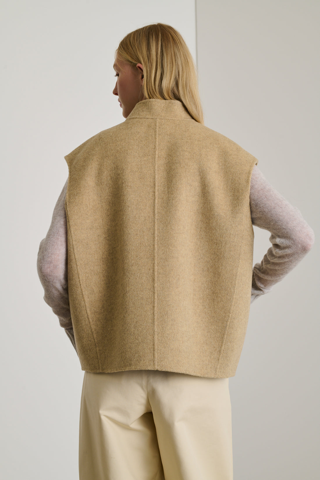 Blouson Adeline - Beige Chiné - Laine - Femme