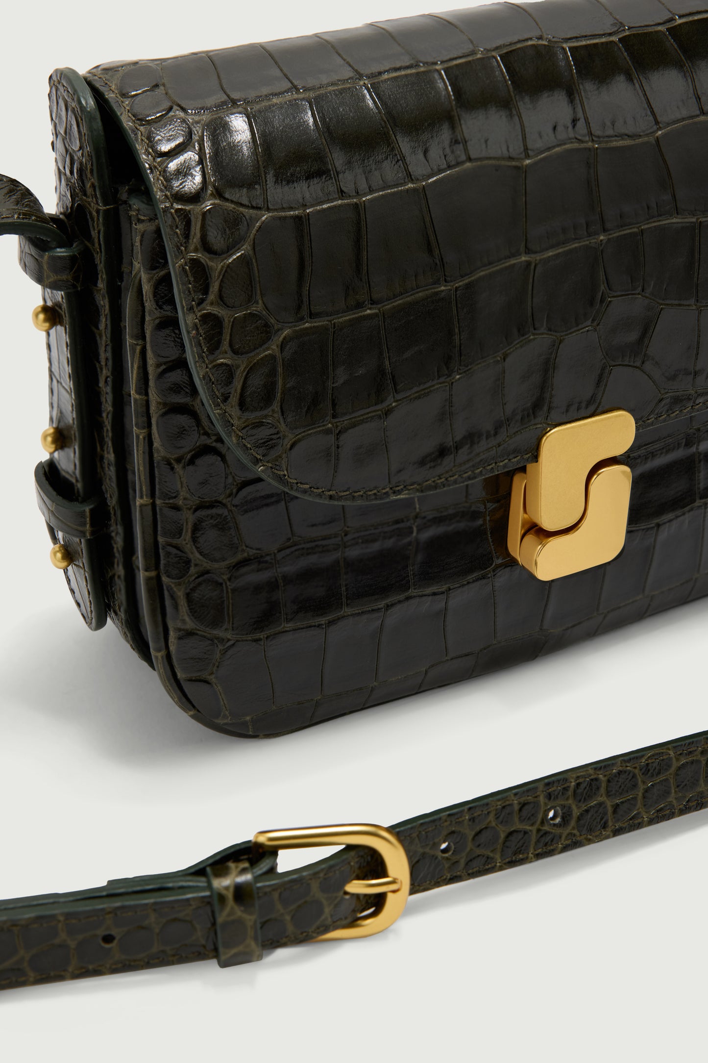 Sac Bellissima Mini - Vert Olive - Cuir - Femme