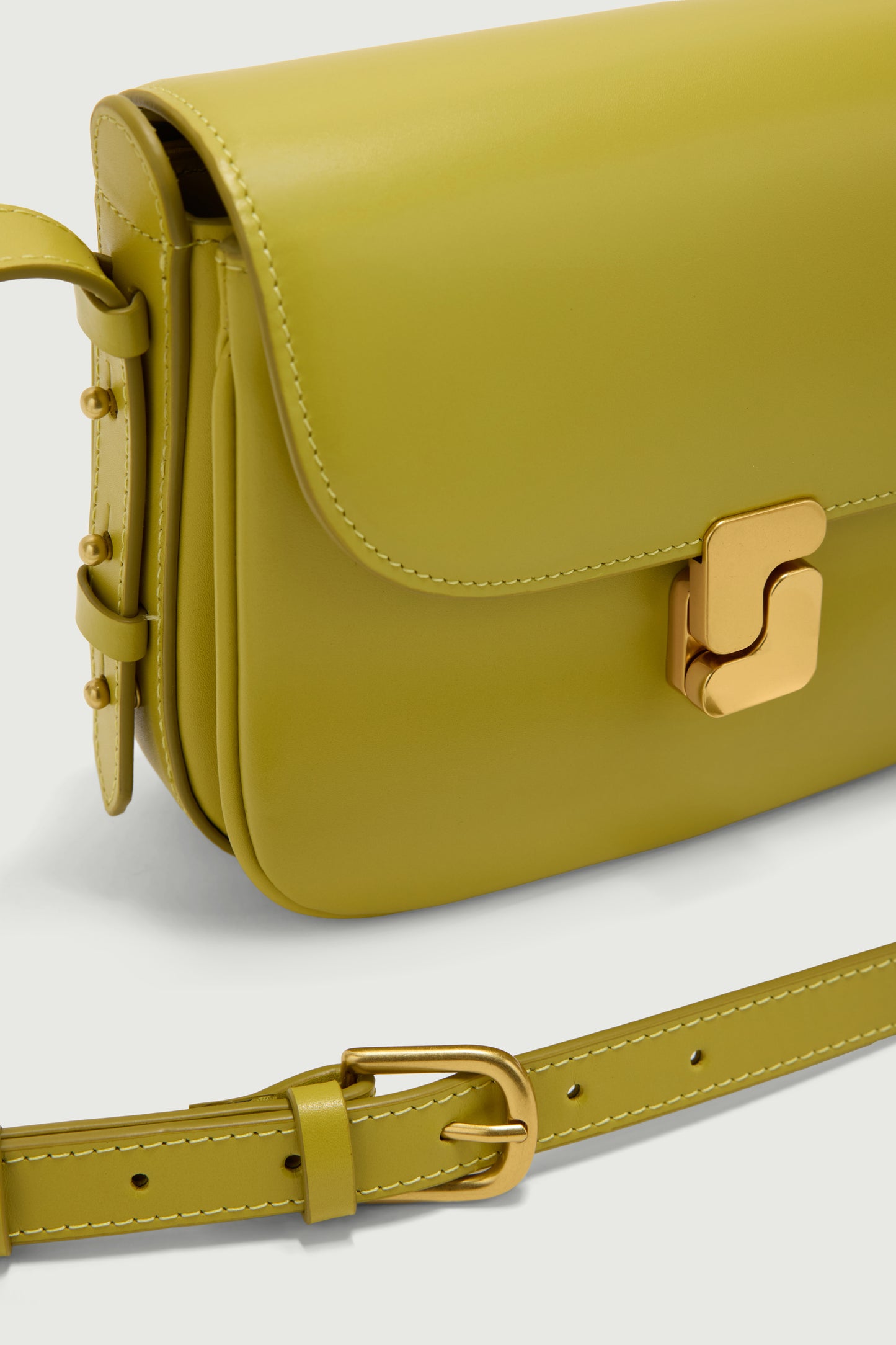 Sac Bellissima Mini - Jaune Néon - Cuir - Femme