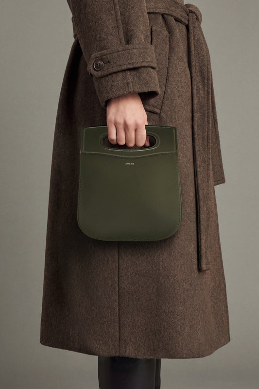 Sac Cheri - Vert Militaire Cuir Iconique - Soeur