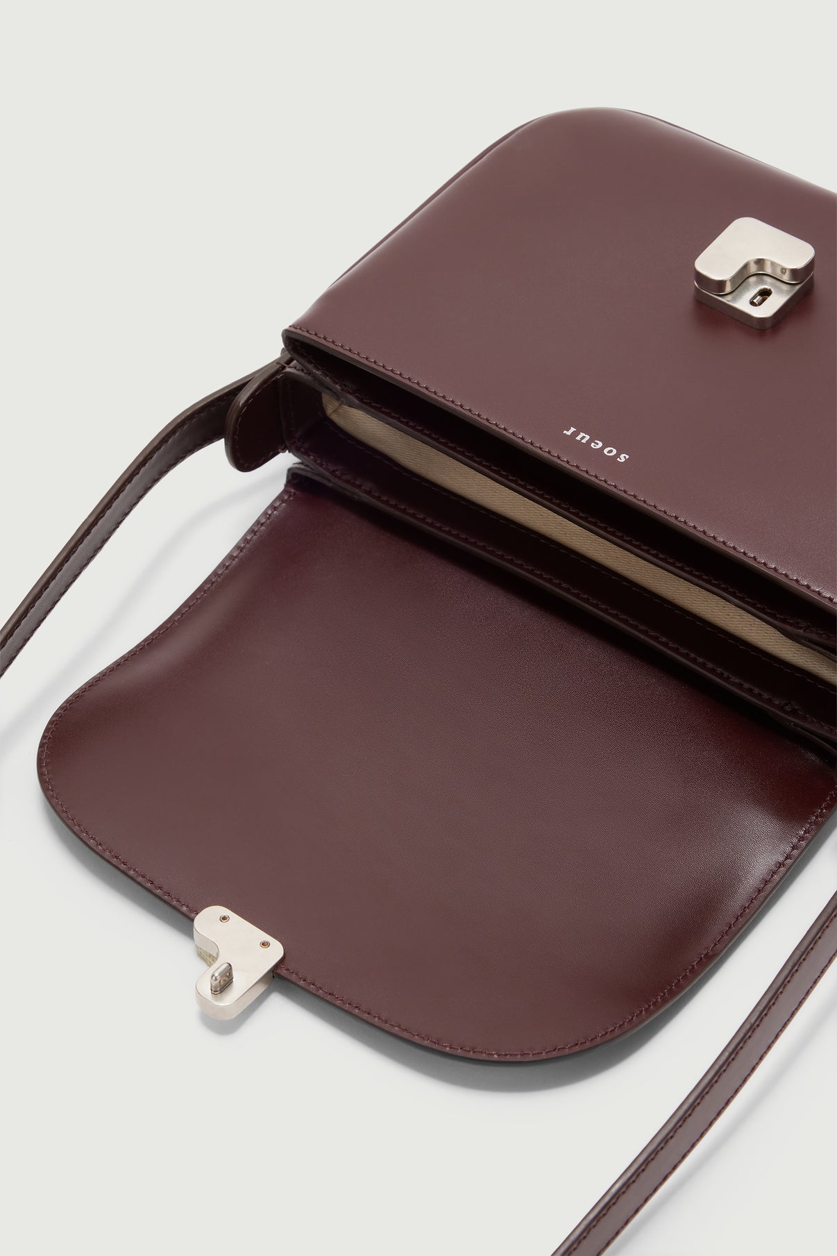 Sac Bellissima Mini - Bordeaux - Cuir - Femme vue 4
