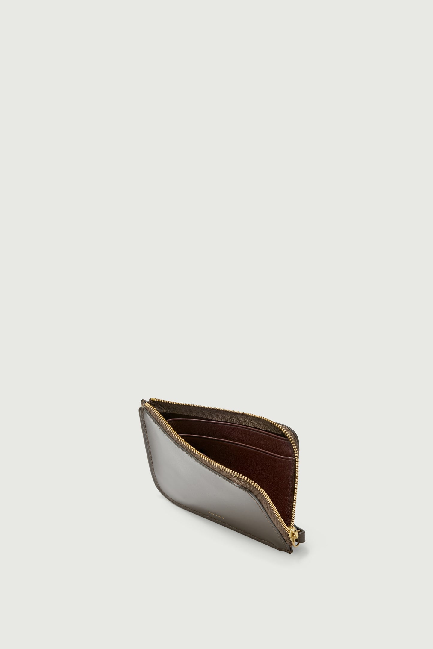 Talia Card Holder - Khaki - Leather - Women