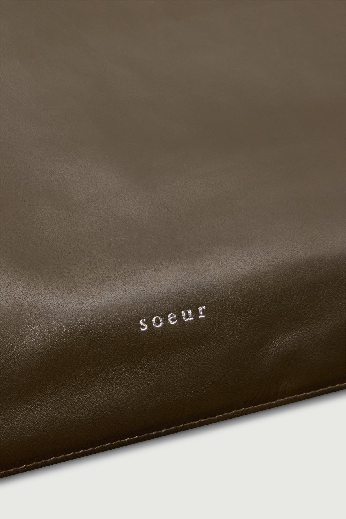 Cabas Gia - Kaki - Cuir - Femme vue 4