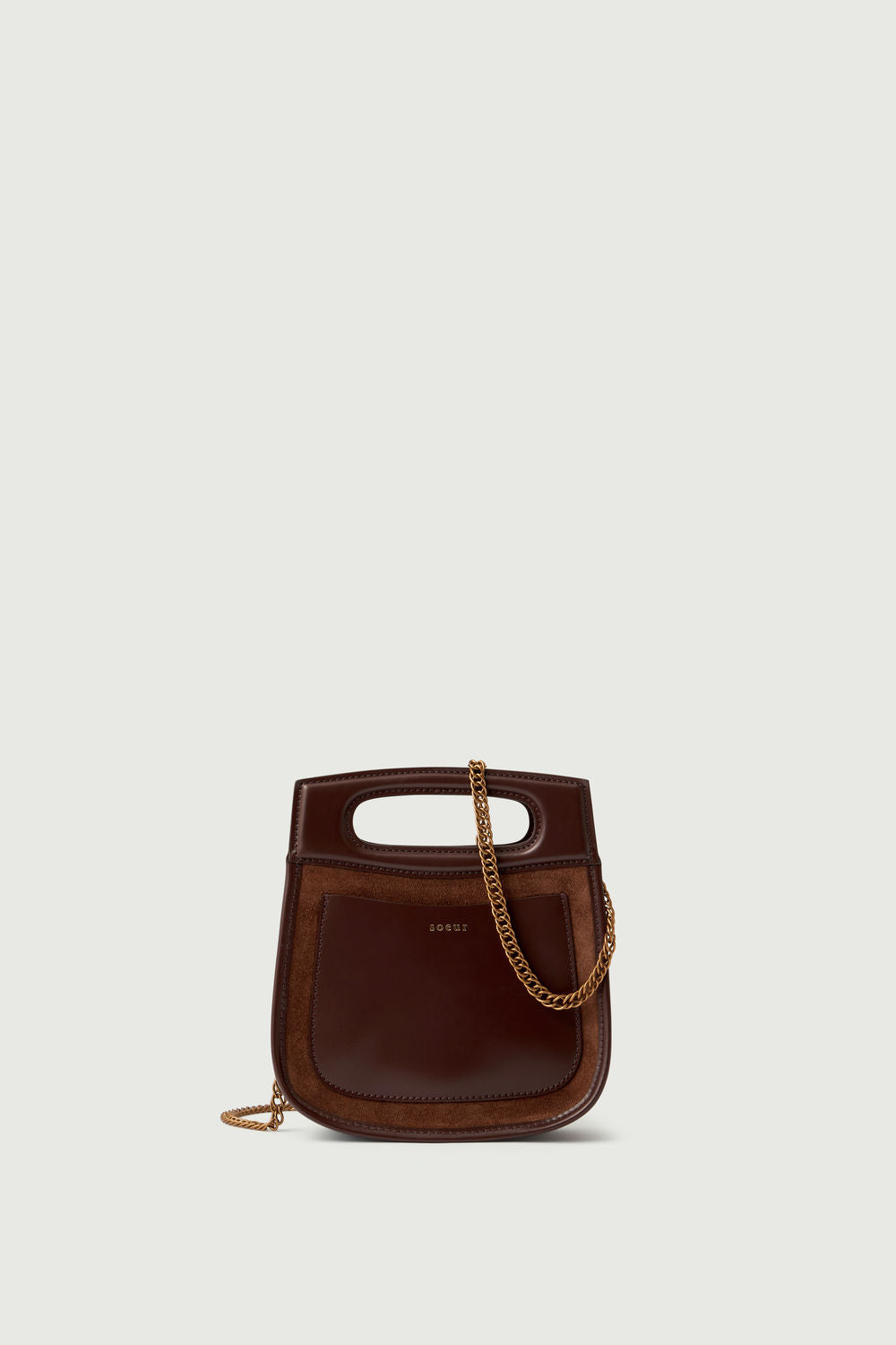 Soeur CHERI MINI レザーハンドバッグ Cheri Mini Bag - Black Lizard-Embossed - Soeur