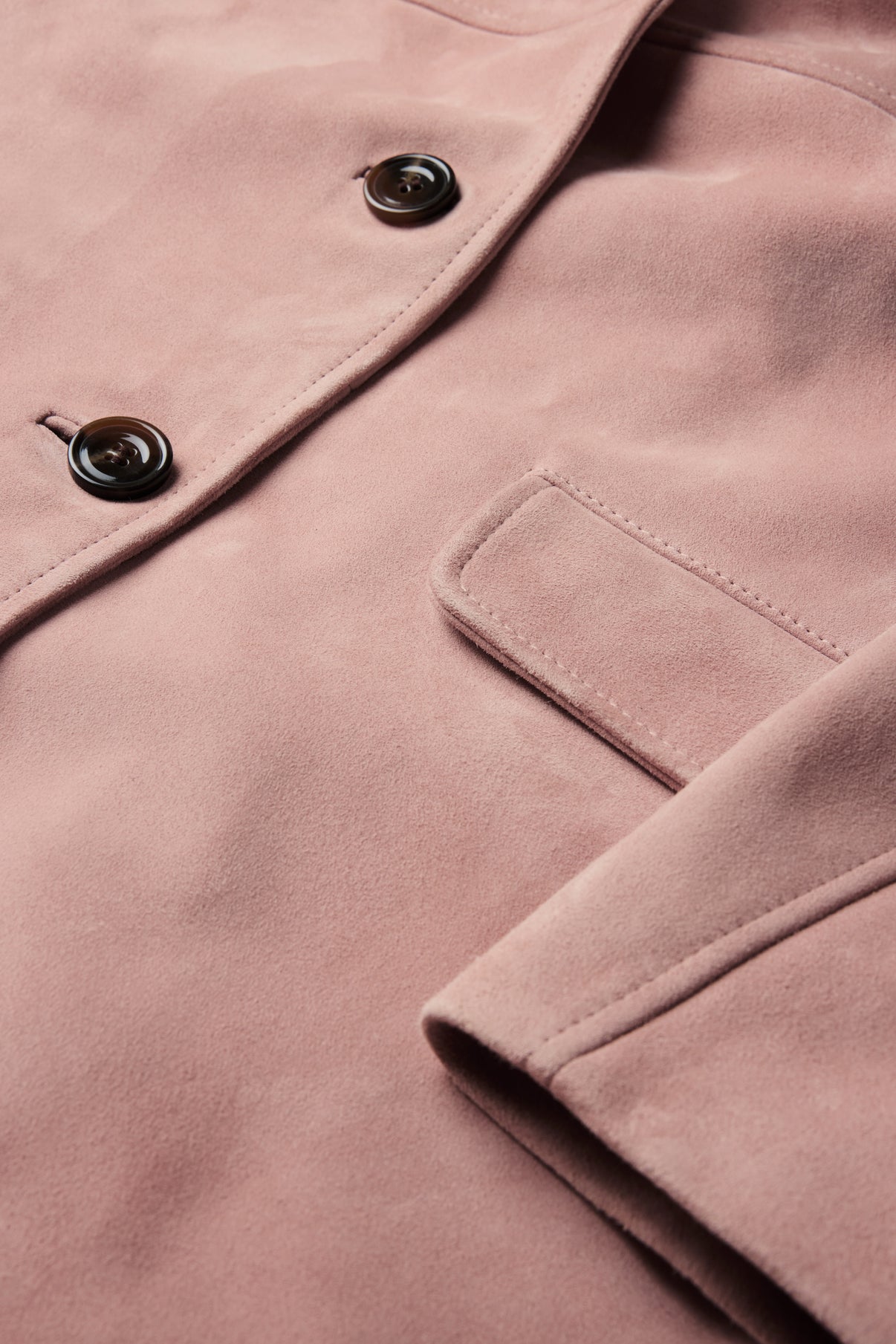 Veste Lorenzo - Vieux Rose - Cuir - Femme vue 4