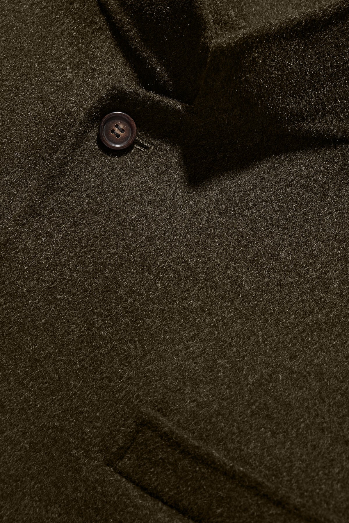 Eole jacket - Heathered Khaki - Double-Faced Fabric - Men vue 8