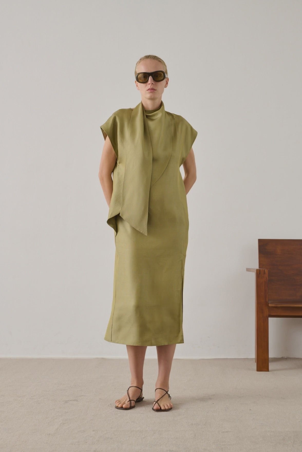 Robe Iberis - Cardamome - Soie - Femme